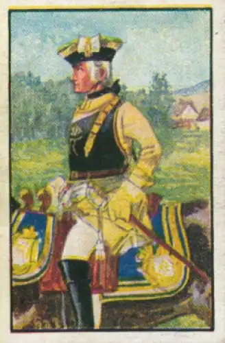 Sammelbild Deutsche Uniformen, Zeitalter Friedrichs des Großen, Serie 24 Bild 140 Kürass. Rgt.