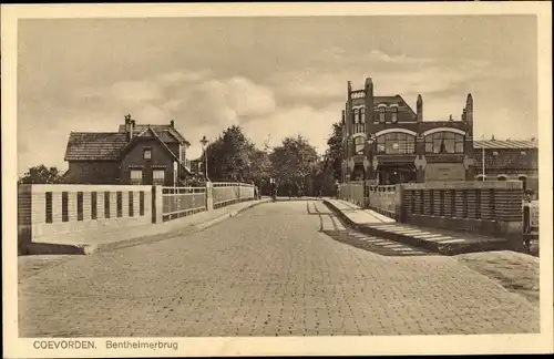 Ak Coevorden Drenthe, Bentheimerbrug