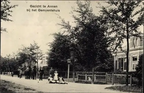 Ak Annen Drenthe Niederlande, Gemeentehuis