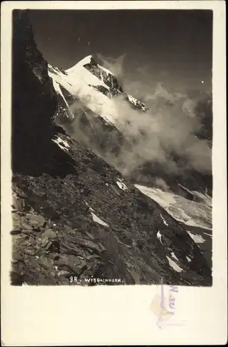 Ak Kaprun in Salzburg, Großes Wiesbachhorn, Stempel Heinrich Schwaiger Haus