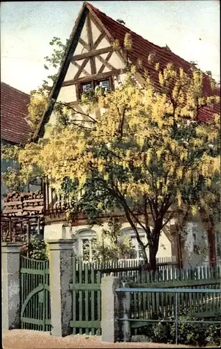 Ak Nenke und Ostermaier, Nr. 1290, Fachwerkhaus, Photochromie