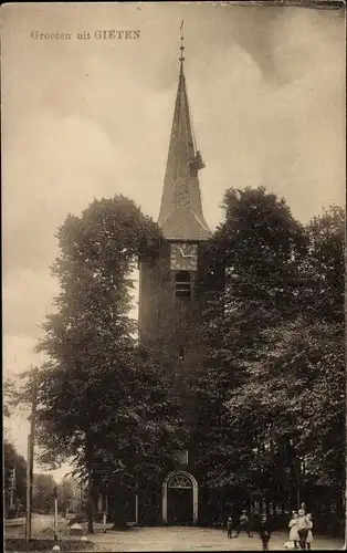 Ak Gieten Drenthe Niederlande, Kerk
