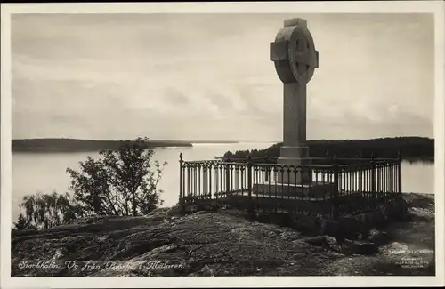Ak Stockholm Schweden, Vy fran Bjorko i Mälaren