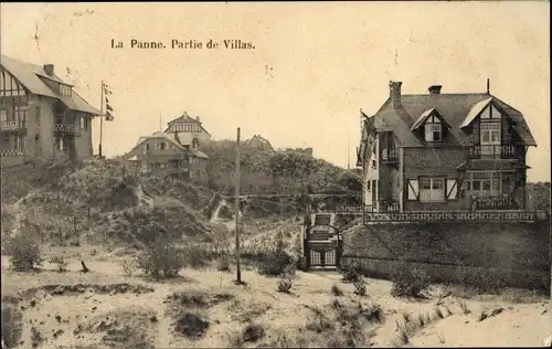 Ak La Panne De Panne Westflandern, Partie de Villas