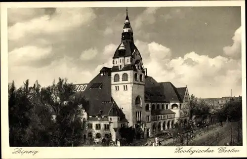 Ak Leipzig in Sachsen, Zoologischer Garten