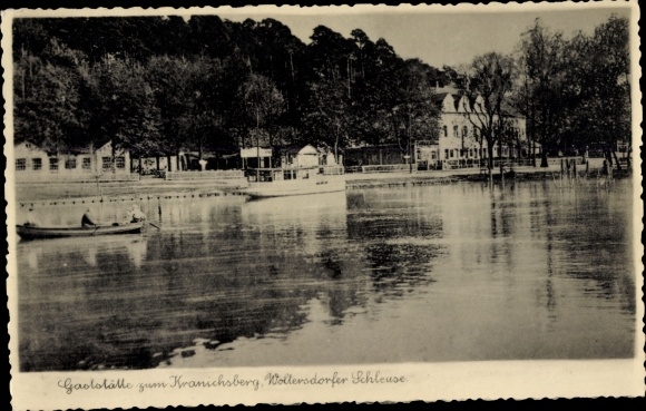 Ak Woltersdorf bei Berlin, Woltersdorfer Schleuse, Hotel u. Restaurant