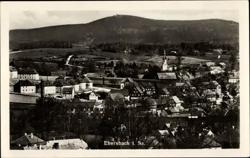 Ak Ebersbach in Sachsen Oberlausitz, Blick auf den Ort