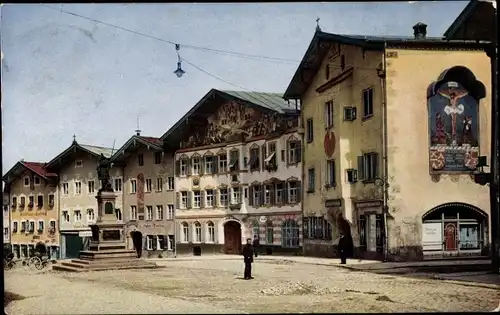 Ak Bad Tölz Oberbayern, Marktstraße, Moralt und Lindnerhaus