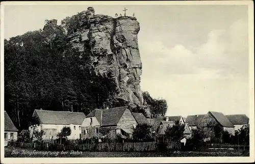 Ak Dahn in der Pfalz, Ortsansicht vor Jungfernsprung