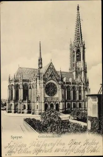 Ak Speyer am Rhein, Gedächtniskirche
