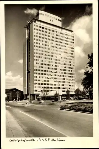 Ak Ludwigshafen am Rhein, B.A.S.F. Hochhaus