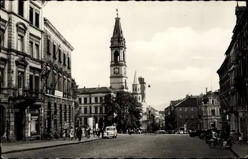 Ak Zittau in Sachsen, Haberkornplatz, Turm