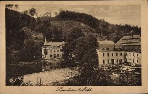 Ak Lauenhain Mittweida in Sachsen, Blick auf die Mühle