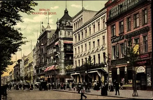 Ak Berlin Mitte, Unter den Linden, Kranzler Ecke, Hotel, Invalidendank