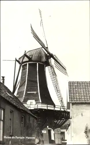 Ak Hattem Gelderland Niederlande, Molen de Fortuin