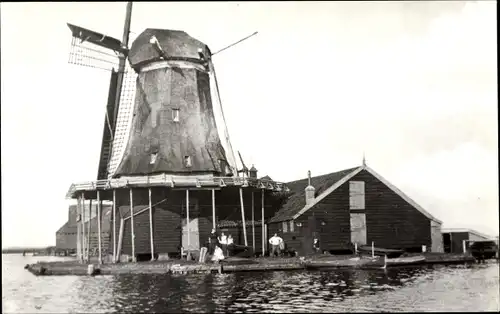 Ak Zaandam Zaanstad Nordholland, Pelmolen De Grootvorst