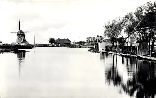 Ak Westzaan Zaanstad Nordholland Niederlande, Watermolen De Guit