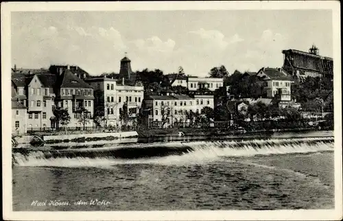 Ak Bad Kösen Naumburg an der Saale, Am Wehr