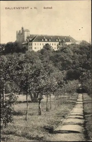 Ak Ballenstedt im Harz, Schloss