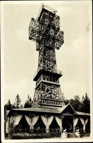 Foto Ak Stolberg im Harz, Josephshöhe, Aussichtsturm