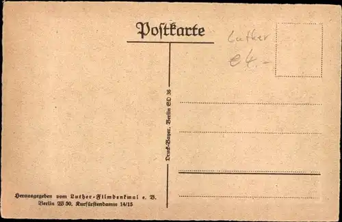 Künstler Ak Lutherstadt Wittenberg, Der Thesenanschlag 1517, Martin Luther