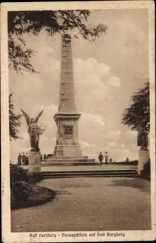 Ak Bad Harzburg am Harz, Bismarckstein auf dem Burgberg