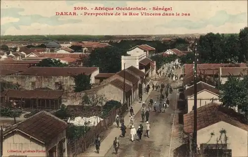 Ak Dakar Senegal, Rue Vincens dans le bas