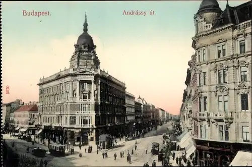 Ak Budapest Ungarn, Andrassy ut.