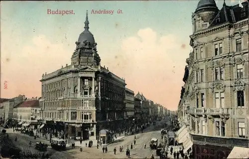 Ak Budapest Ungarn, Andrassy ut.