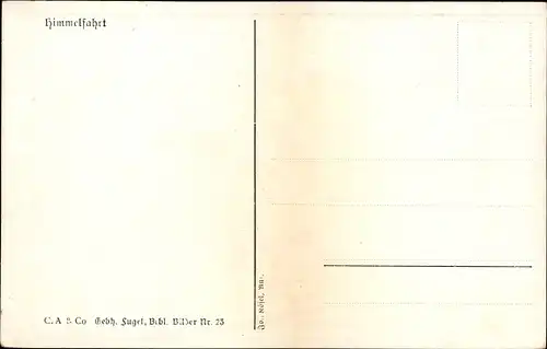 Künstler Ak Fugel, Gebh., Biblische Szene, Himmelfahrt