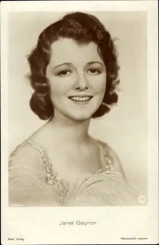 Ak Schauspielerin Janet Gaynor, Portrait