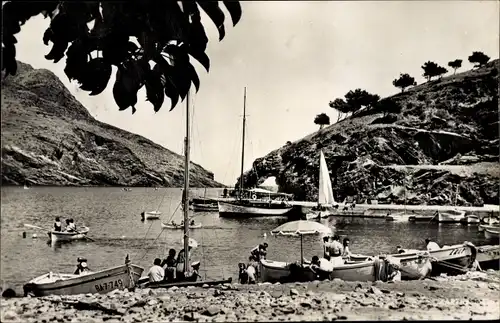 Ak Portbou Port Bou Katalonien, Vista del embarcadero