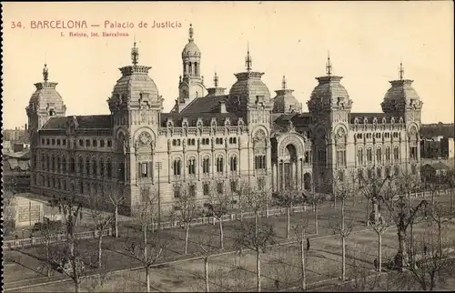 Ak Barcelona Katalonien Spanien, Palacio de Justicia