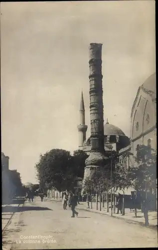 Ak Konstantinopel Istanbul Türkei, La colonne brûlée, Konstantinsäule