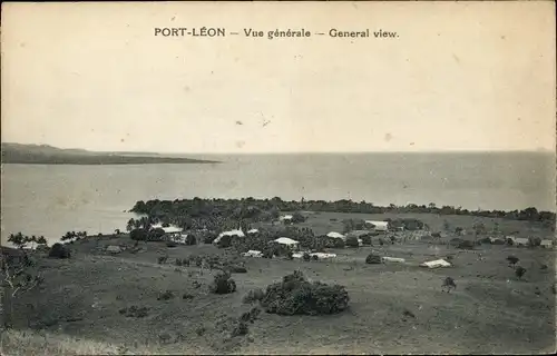Ak Port Léon Papua Neuguinea, Vue générale, General view