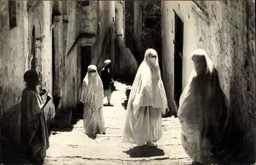 Ak Algier Alger Algerien, Casbah, rue Ben Ali