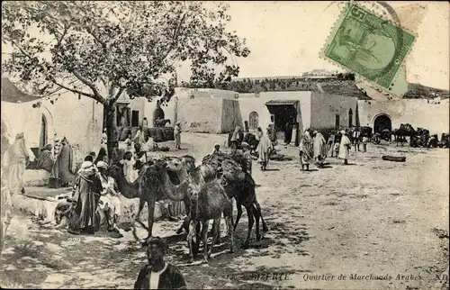 Ak Bizerte Tunesien, Quartier des Marchands Arabes
