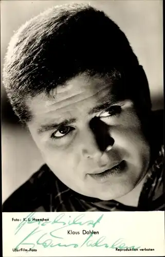 Ak Schauspieler Klaus Dahlen, Portrait, Autogramm