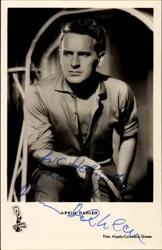 Ak Schauspieler Armin Dahlen, Portrait, Autogramm
