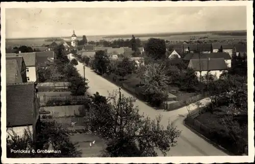 Ak Ponickau Thiendorf Sachsen, Straßenpartie