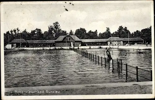 Ak Bolesławiec Bunzlau Schlesien, Boberwiesenbad