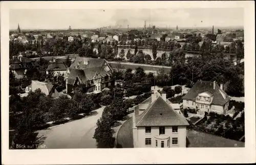 Ak Sowjetsk Tilsit Ostpreußen, Blick auf den Ort