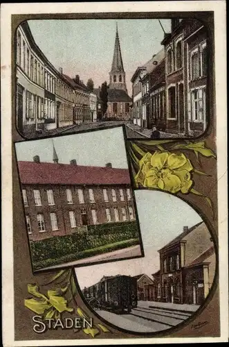 Ak Staden Westflandern, Stadtansichten, Eisenbahn