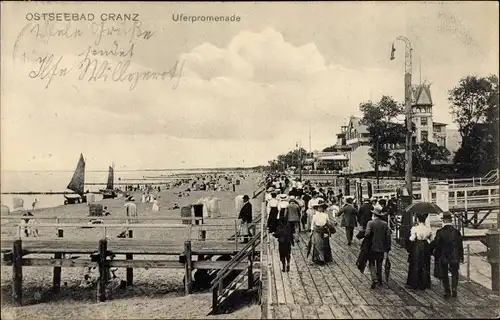 Ak Selenogradsk Ostseebad Cranz Ostpreußen, Uferpromenade