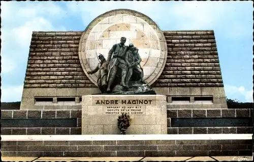 Ak Verdun Meuse, Monument Andre Maginot