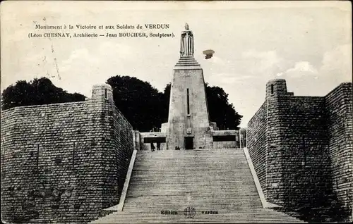 Ak Verdun Meuse, Monument a la Victoire et aux Soldats de Verdun