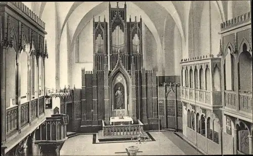 Ak Ribnitz in Mecklenburg, Klosterkirche, Innenansicht