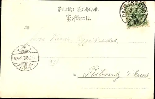 Litho Priorei Hagen in Westfalen, Restaurant zur Post, Priorlinde