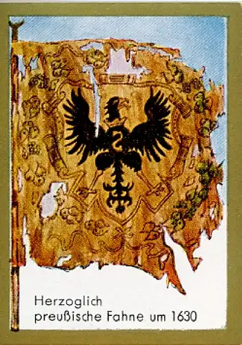 Sammelbild Historische Fahnen Bild 54, Herzoglich preußische Fahne um 1630