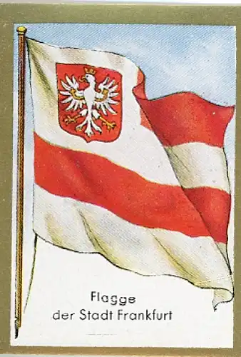 Sammelbild Historische Fahnen Bild 219, Flagge der Stadt Frankfurt